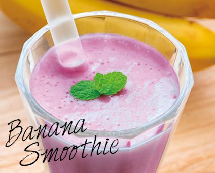 カシスバナナスムージー